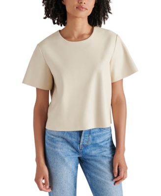 Steve Madden - Women's Ezra Faux-Leather Top