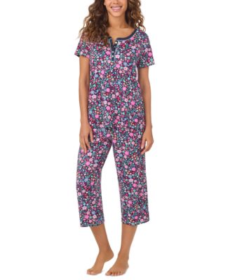 Cuddl Duds - Women's 2-Pc. Cropped Short-Sleeve Pajamas Set