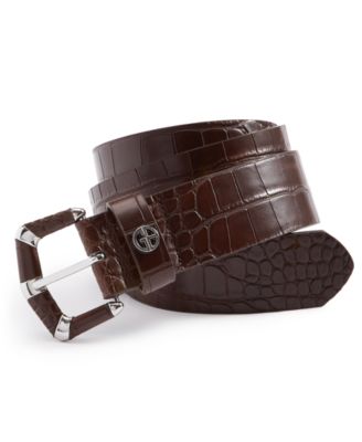 Giani Bernini - Women's Croc-Embossed Faux-Leather Belt