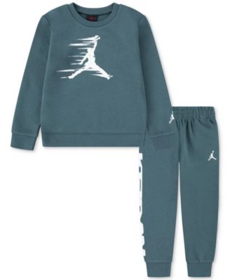 Jordan - Toddler Boys Flight MVP Fleece Crewneck Top & Jogger Pants, 2 Piece Set