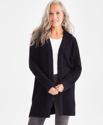 Style & Co - Women's Open-Front Long-Sleeve Cardigan
