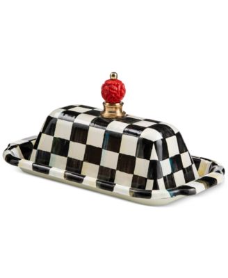 Mackenzie-Childs - Courtly Check Butter Box