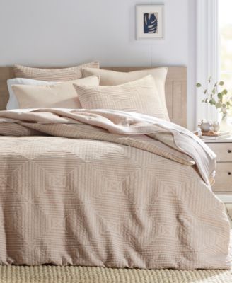 Oake - Concentric Square Matelass&eacute; 2-Pc. Comforter Set, Twin