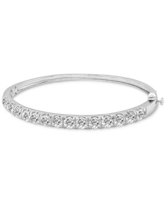 Badgley Mischka - Lab Grown Diamond Bangle Bracelet (5 ct. t.w.) in 14k White Gold
