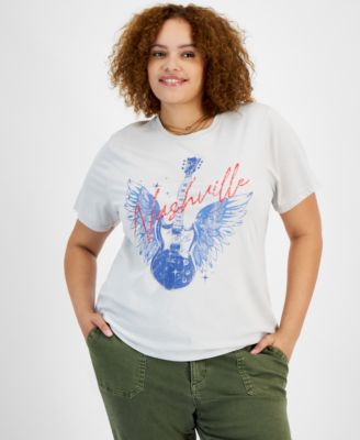 Rebellious One - Trendy Plus Size Nashville Short-Sleeve T-Shirt