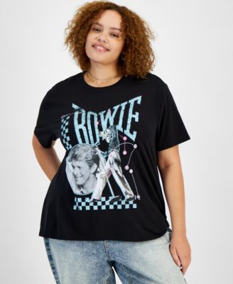 Love Tribe - Trendy Plus Size David Bowie Short-Sleeve T-Shirt