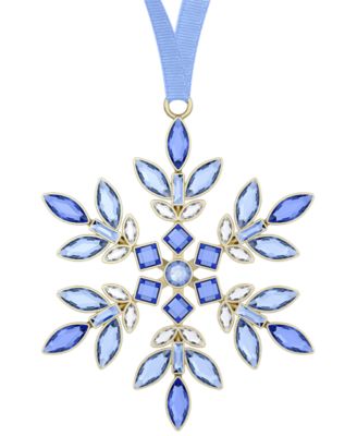 Swarovski - Blue Crystal Hanging Snowflake Ornament
