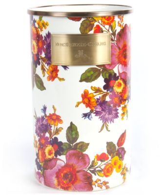 Mackenzie-Childs - White Flower Market Utensil Holder