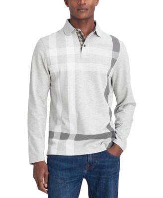 Barbour - Men's Blaine Tailored-Fit Tartan Long-Sleeve Polo Shirt