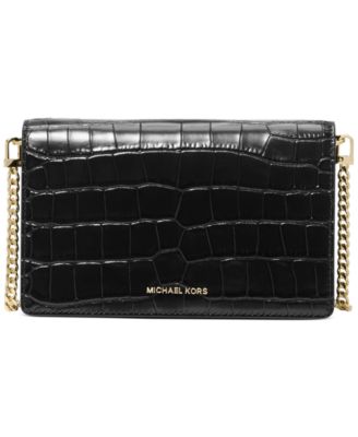 Michael Kors - Small Embossed Leather Flap Chain Crossbody