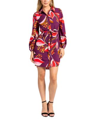 Sam Edelman - Women's Printed Long-Sleeve Shirtdress