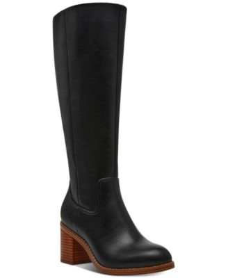 DV Dolce Vita - Women's Ullah Wide-Calf Block-Heel Dress Boots
