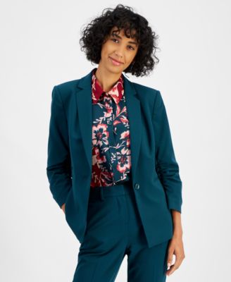 Tahari ASL - Women's Ruched-Sleeve Blazer
