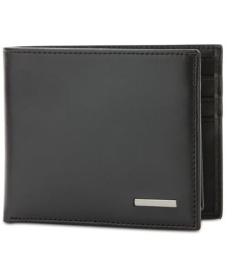 Perry Ellis Portfolio - Men's Metal Logo Wallet