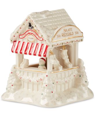 Lenox - Mistletoe Village Skate Rink Lit Figurine