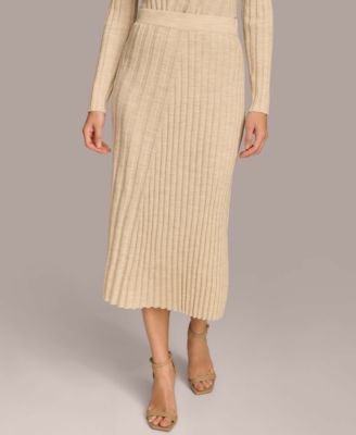 Donna Karan New York - Women's Rib Knit Sweater Skirt