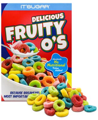 IT'SUGAR - Big Fruity O's Candy Cereal Box, 16 oz.