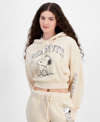 Grayson Threads, The Label - Juniors' Peanuts Graphic Cropped Hoodie