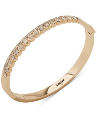 DKNY - Mixed Crystal Double-Row Bangle Bracelet