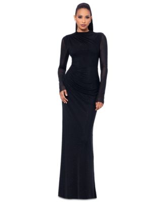Betsy & Adam - Women's Embellished Ruched Gown