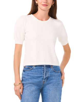 Sam & Jess - Women's Short Puff-Sleeve Sweater