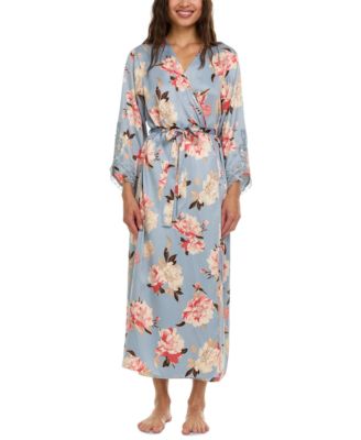 Flora by Flora Nikrooz - Women's Stella Floral Charmeuse Robe