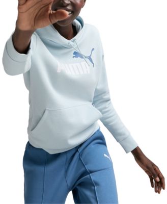 Puma - Women's Essential+ Logo-Front Long-Sleeve Hoodie