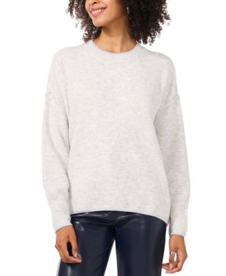 Vince Camuto - Women's Metallic-Trim Crewneck Sweater