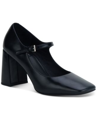 Jeffrey Campbell - Bourdin Block-Heel Pointed-Toe Mary Jane Pumps