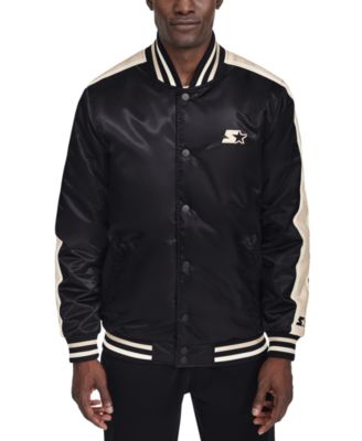 Starter - Men's Enzo Stripe Logo Satin Jacket
