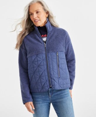 Style & Co - Women's Mixed Media Sherpa Jacket