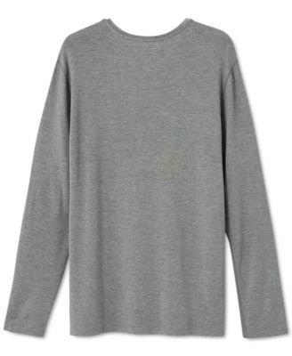 SAXX - Men's Snooze Relaxed-Fit Heathered Long-Sleeve Sleep T-Shirt