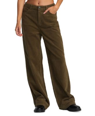 RVCA - Juniors' Coco High-Rise Corduroy Pants