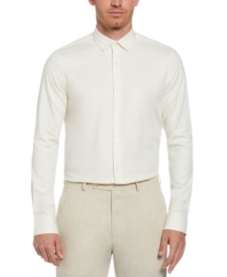 Perry Ellis - Men's Regular-Fit Geometric Dobby Button-Down Shirt