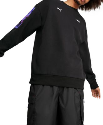 Puma - Men's F1 Neon Energy Crewneck Logo Graphic Sweatshirt