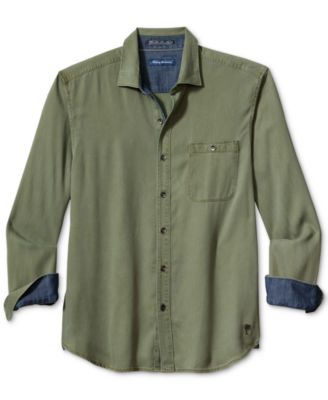 Tommy Bahama - Men's Ocean Wash Classic-Fit Button-Down Twill Shirt