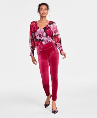 I.N.C. International Concepts - Petite Velvet Skinny Pants