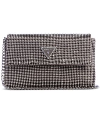 GUESS - Zalina Small Rhinestone Flap Clutch