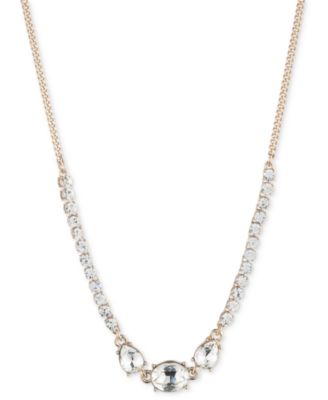Givenchy - Mixed Cut Crystal Statement Necklace, 16"+ 3" extender