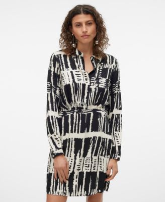Vero Moda - Women's Cindy Cleo Long-Sleeve Dress