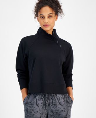ID Ideology - Women's Snap-Mock-Neck Pullover Top