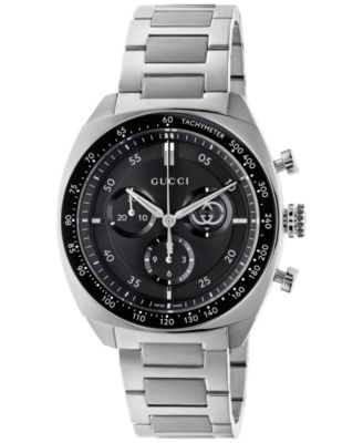 Gucci - Men's Swiss Chronograph Interlocking Stainless Steel Bracelet Watch 41mm