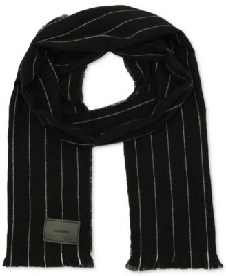 Calvin Klein - Men's Pin Striped Yarn-Dyed Scarf