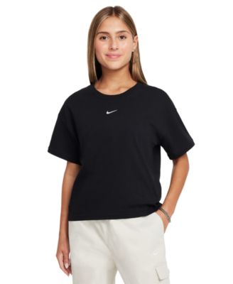 Nike - Big Girls Sportswear Essential Cotton Swoosh Logo T-Shirt