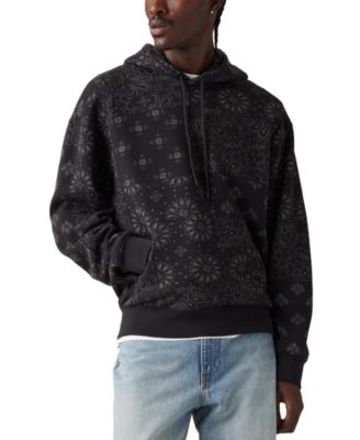 Levi's - Men's Jensen Relaxed Fit Bandana Print Long Sleeve Hoodie