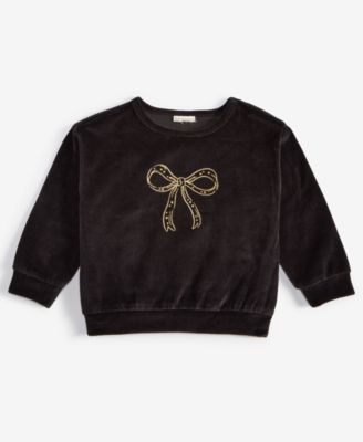 First Impressions - Baby Girls Long-Sleeve Sparkle Bow Top