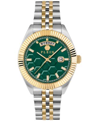 Philipp Plein - Men's Date Superlative Two-Tone Stainless Steel Bracelet Watch 42mm