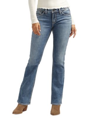 Silver Jeans Co. - Women's Elyse Mid-Rise Comfort Fit Slim Bootcut Jeans