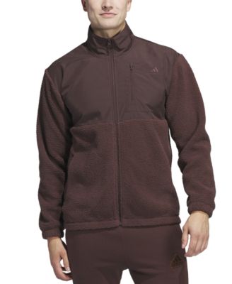 adidas - Men's Loose-Fit Full-Zip Fleece Jacket