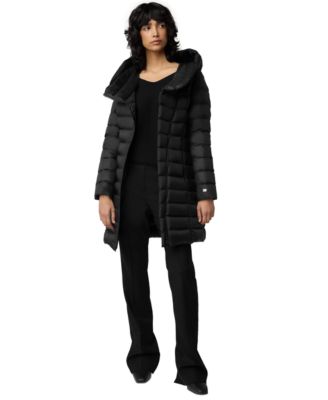 Soia & Kyo - Women's Asymmetric Hooded Down Puffer Coat